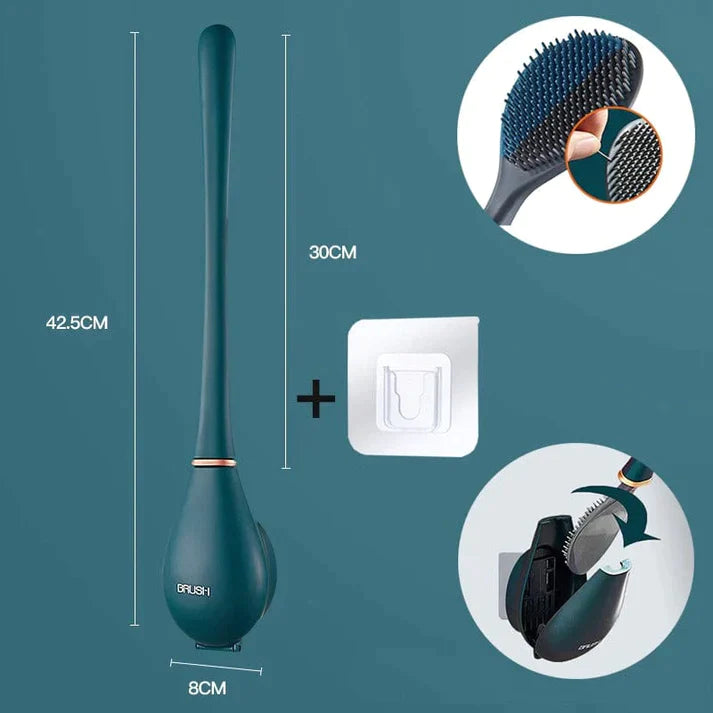 SmartBrush - Brosse pour toilettes en Silicone élégante et hygiénique