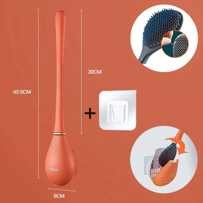 SmartBrush - Brosse pour toilettes en Silicone élégante et hygiénique